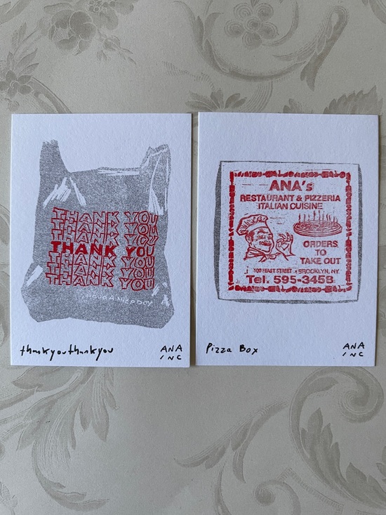 ANASTASIA INCIARDI Other - Anastasia Inciardi Thank You / Pizza Box Mini Print Set